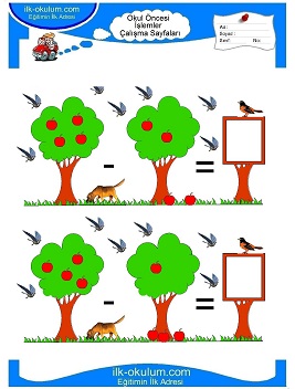 Çocuklar İçin toplam işlemi yaprak testleri 